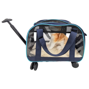 Pet carriers with wheels